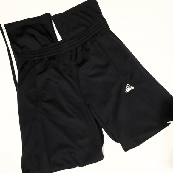 Adidas ClimaLite Black & White Straight Leg Athletic Track Workout Pants Size S - Picture 3 of 15